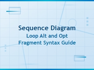 Sequence Diagram Loop Alt and Opt Fragment Syntax Guide